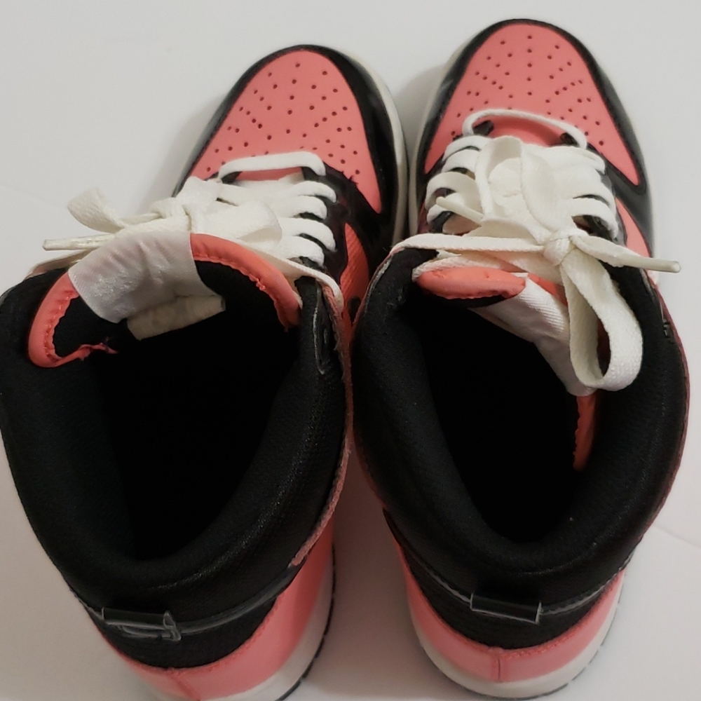 Nike Women’s High-Top Sneakers in Pink, Black & White - Picture 6 of 8